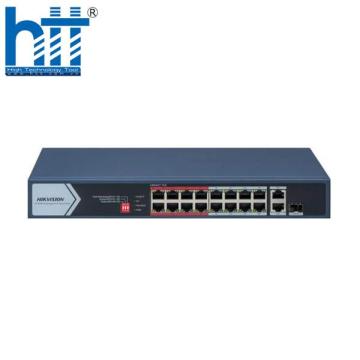 Switch mạng 16 cổng PoE HIKVISION DS-3E1318P-EI/M