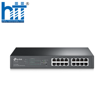 Switch TP-Link TL-SG1016PE (Gigabit (1000Mbps)/ 16 Cổng/ Smart Switch/ 8 cổng PoE/ Vỏ Thép)