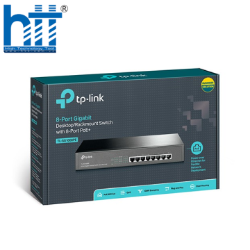 Switch TP-Link TL-SG1008MP (Gigabit (1000Mbps)/ 8 Cổng/ 8 cổng PoE/ Vỏ Thép)