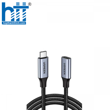 Ugreen 80810 0,5M 3.1 gen2 Mở rộng USB Loại C Thunderbolt3 hỗ trợ Cáp đen 4k 60hz US372 10080810