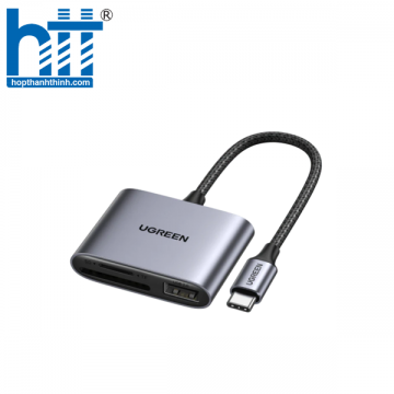 Ugreen 80798 USB loại C sang SD TF + Đầu đọc thẻ nhớ USB 2.0 CM387 10080798