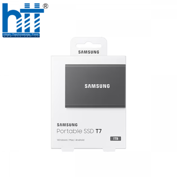 Ổ cứng gắn ngoài Samsung SSD T7 Portable 1TB ,Màu xám (MU-PC1T0T/WW)
