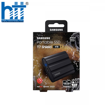 Ổ cứng gắn ngoài Samsung SSD T7 Shield 4TB Black (MU-PE4T0S/WW)