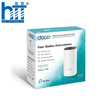 Bộ phát wifi TP-Link Deco M4 1-Pack (Chuẩn AC/ AC1200Mbps/ 2 Ăng-ten ngầm/ Wifi Mesh/ 25 User)