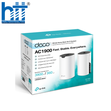 Bộ phát wifi TP-Link Deco S7 2-Pack (Chuẩn AC/ AC1900Mbps/ 3 Ăng-ten ngầm/ Wifi Mesh/ 55 User)