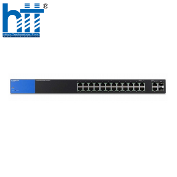 Switch Linksys LGS326P (Gigabit (1000Mbps)/ 28 Cổng/ 2 SFP/ Smart Switch/ 24 cổng PoE/ Vỏ Thép)