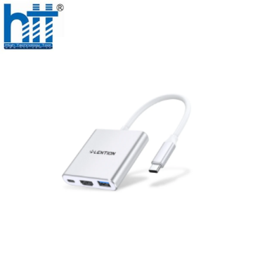 Bộ chuyển đổi USB-C 3 trong 1 Lention C14H SILVER