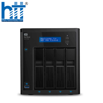 NAS WD My Cloud EX4100 24TB WDBWZE0240KBK-SESN (Dual-Core | RAM 2GB | 4 BAY 3.5" | 2 RJ45 | USB)