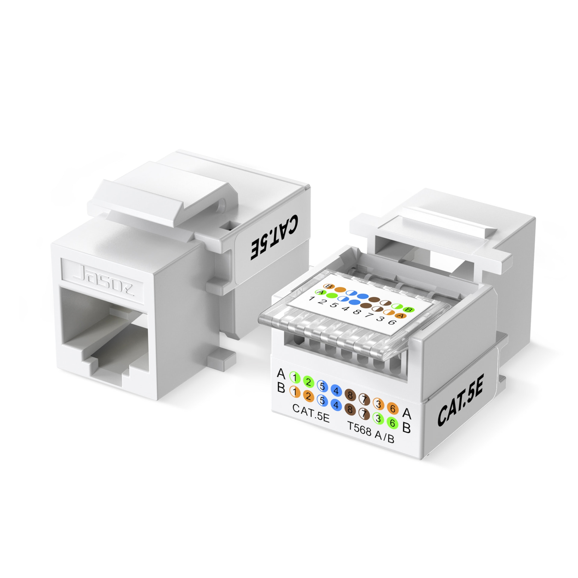 Nhân mạng Cat5/Cat6 góc vào dây 90° T-E297