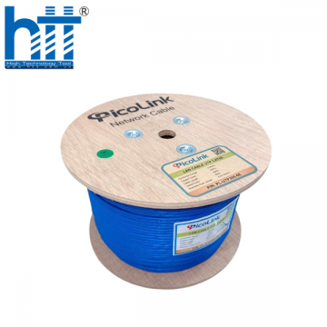 Dây mạng, cáp mạng Cat6E UTP PicoLink P/N: PL-UTP305-6E-BLUE ( 8 sợi đồng 100%) 