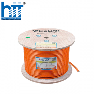 Dây mạng, cáp mạng Cat6E UTP PicoLink P/N: PL-UTP305-6E OR ( 8 sợi đồng 100%)