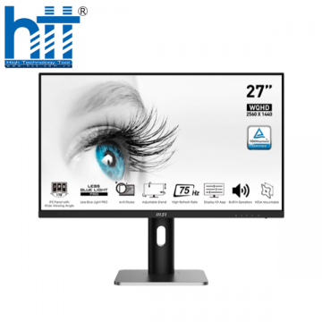 Màn hình đồ họa MSI PRO MP273QP (27.0Inch/ 2K (2560x1440)/ 4ms/ 75HZ/ 250cd/m2/ IPS/ Loa)