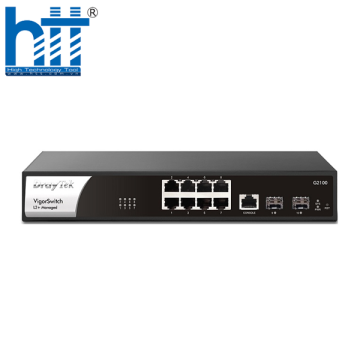 Thiết Bị Mạng Switch Draytek VigorSwitch P2100 8-Port Gigabit Smart PoE Managed