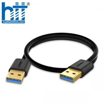 Ugreen 10371 2M màu Đen Cáp 2 đầu USB 3.0 dương cao cấp US128 20010371