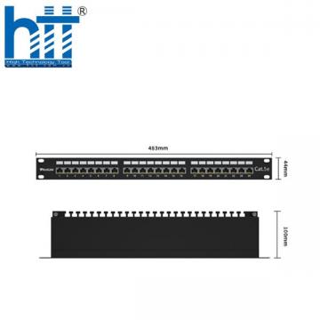  Patch Panel Cat5 24 port 1U PicoLink chuẩn 19'' (PL-S1U24 -C5)
