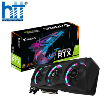 Card màn hình GIGABYTE AORUS GeForce RTX 3060 ELITE 12G (rev. 2.0) (GV-N3060AORUS E-12GD)