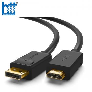 Ugreen 10238 1M Màu Đen Cáp chuyển đổi Displayport sang HDMI thuần đồng DP101