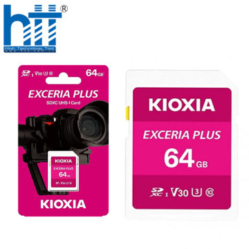 Thẻ nhớ SDXC 64GB Kioxia Exceria Plus UHS-I C10-LNPL1M064GG4