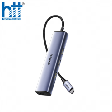 Hub chia USB Type-C to 3 cổng USB 3.0 Type-A kèm Lan Gigabit Ugreen 60600