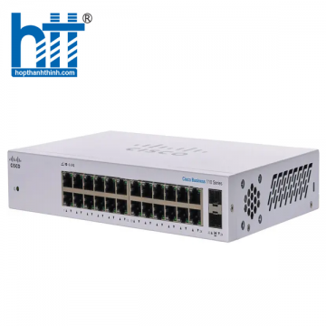Thiết bị mạng Cisco CBS110 Unmanaged 24-port GE, 2x1G SFP Shared CBS110-24T-EU