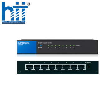 Linksys LGS108 8-Port Business Desktop Gigabit Switch