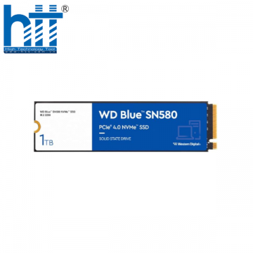 Ổ SSD Western Digital Blue SN580 WDS100T3B0E 1Tb (NVMe PCIe/ Gen4x4 M2.2280/ 4150MB/s/ 4150MB/s)