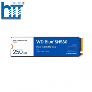 Ổ SSD Western Digital Blue SN580 WDS250G3B0E 250Gb (NVMe PCIe/ Gen4x4 M2.2280/ 4000MB/s/ 2000MB/s)