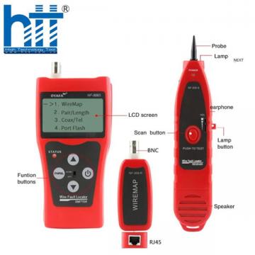 Máy test mạng Noyafa NF-308S test Lan, Tel, BNC, dò dây mạng (NF-308S)