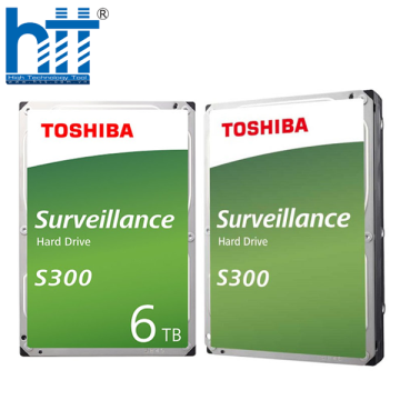 Ổ CỨNG HDD TOSHIBA AV S300 6TB 3.5 INCH, 7200RPM, SATA, 256MB CACHE (HDWT360UZSVA)
