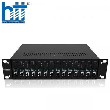Bộ nguồn tập trung converter quang 14 khe cắm chính hãng PicoLink