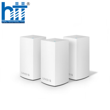 Bộ phát wifi Linksys Velop WHW0103 3-Pack (Chuẩn AC/ AC1300Mbps/ Ăng-ten ngầm/ Wifi Mesh/ Dưới 100 User)