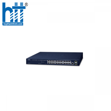 Switch PLANET GS-4210-24T2S Managed, 24 cổng 10/100/1000BASE-T + 2 cổng 100/1000BASE-X SFP
