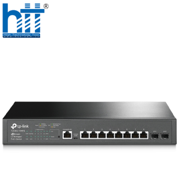 Thiết bị mạng Tplink T2500G-10MPS 8-Port Gigabit L2 Managed PoE+ Switch with 2 SFP Slots