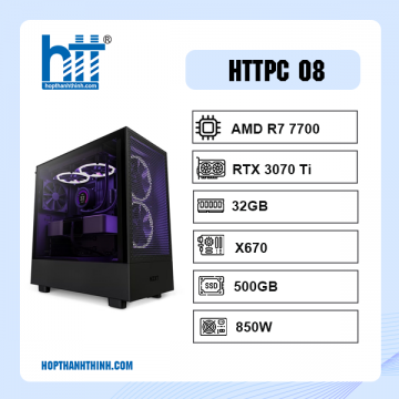 HTT AMD 08 (AMD R7 7700/ X670 / 32GB RAM/ 500GB SSD/ RTX 3070Ti / 850W)