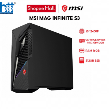 PC Gaming MSI MAG Infinite S3 12TC i5 12400F/16GB/512GB/12GB RTX3060/Win11 (251MYS) 