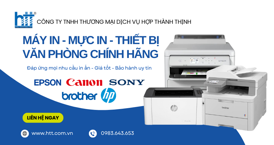 máy in, mực in, thiết bị văn phòng chính hãng