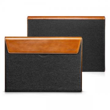 Túi chống sốc TOMTOC premium leather 13″ gray - H15-C02Y