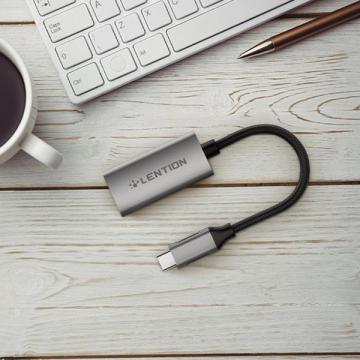Bộ chuyển đổi Type C sang HDMI (4K 60Hz) Lention CU607H - Xám