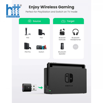 USB Bluetooth 5.0 cho nintendo switch và playstation AUX Jack Audio UGREEN 10928