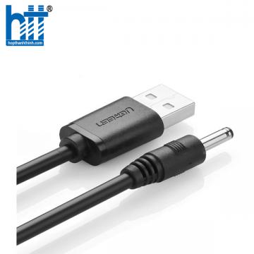 Ugreen 10376 1m màu đen dây cấp nguồn usb 2.0 sang đầu cái 3.5mm US277 20010376