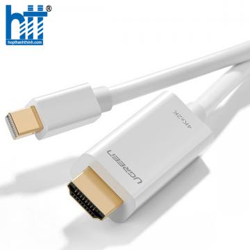 Ugreen 10404 2M màu Trắng Cáp chuyển đổi Mini DP sang HDMI hỗ trợ phân phải 1080P MD101 20010404