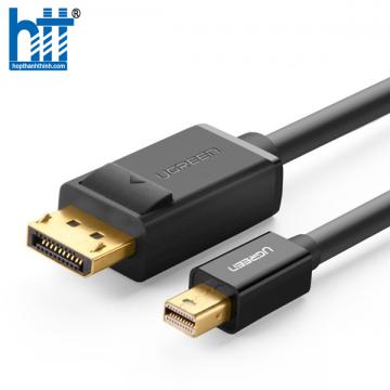 Ugreen 10433 2M Màu Đen Cáp chuyển đổi Mini DP sang DisplayPort hỗ trợ phân giải 4K x 2K MD105 20010433