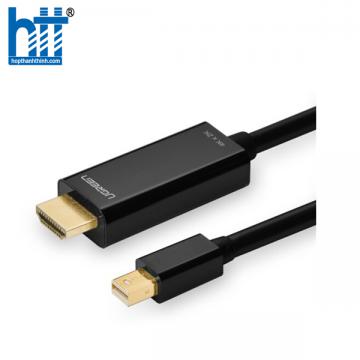 Ugreen 10455 3M màu Đen Cáp chuyển đổi Mini DP sang HDMI hỗ trợ phân phải 4K x 2K MD101 20010455