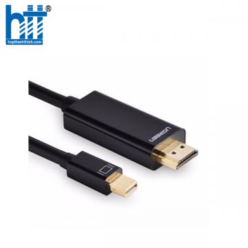 Ugreen 10455 3M màu Đen Cáp chuyển đổi Mini DP sang HDMI hỗ trợ phân phải 4K x 2K MD101 20010455