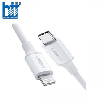 Ugreen 10493 1M Màu Trắng Cáp USB Type C ra Lightning US171 20010493