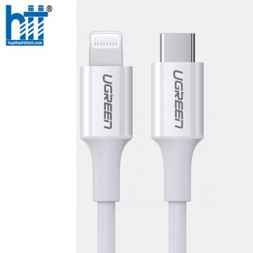 Ugreen 10493 1M Màu Trắng Cáp USB Type C ra Lightning US171 20010493
