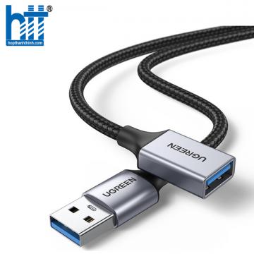 Ugreen 10497 2M màu Đen Cáp tín hiệu nối dài USB 3.0 dáng dây nhỏ cao cấp US115 20010497