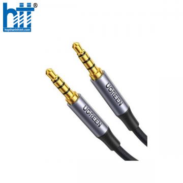 Ugreen 10648 1M 4 khấc Màu Đen cáp âm thanh 3.5mm Hi-Fi Stereo TRRS AV183 20010648
