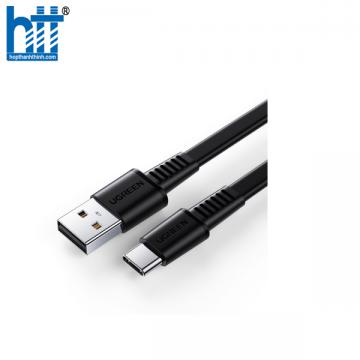 Ugreen 10976 2M 2.0 PD 20v 3A màu đen USB type C Cáp sạc và truyền dữ liệu máy tính ra điện thoại US333 20010976