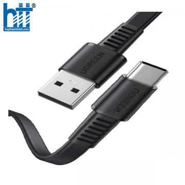 Ugreen 10976 2M 2.0 PD 20v 3A màu đen USB type C Cáp sạc và truyền dữ liệu máy tính ra điện thoại US333 20010976